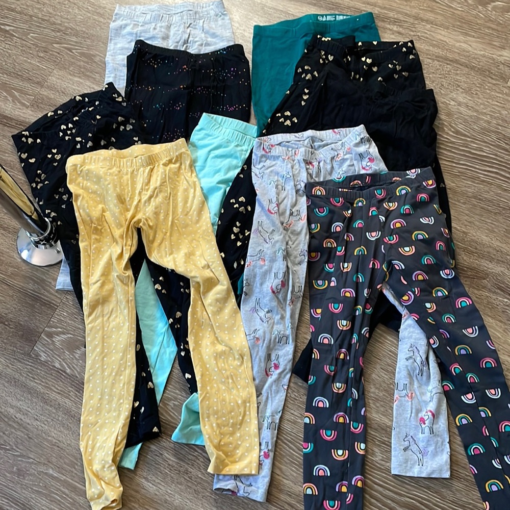 Cat & Jack lot of leggings size M girls